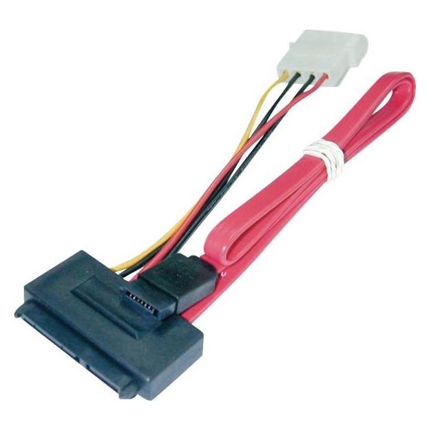 Lindy SATA-Kabel interne Stromversorgung, 4-polig, SATA bis SATA Combo (W) (30 cm, SATA) (33364)