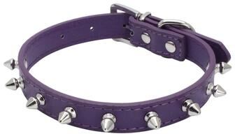 Uplift Treasures Leather Spiked Pet Collar Necklace 6 14.57 0.59 In