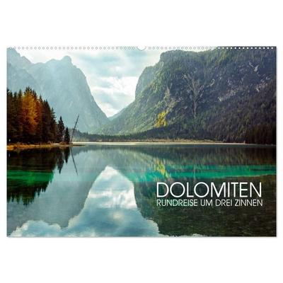 Dolomiten - Rundreise um Drei Zinnen (Wandkalender 2027 DIN A2 quer), CALVENDO Monatskalender