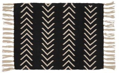 Saro Lifestyle Cotton Placemats With Chevron Design (Set of 4)