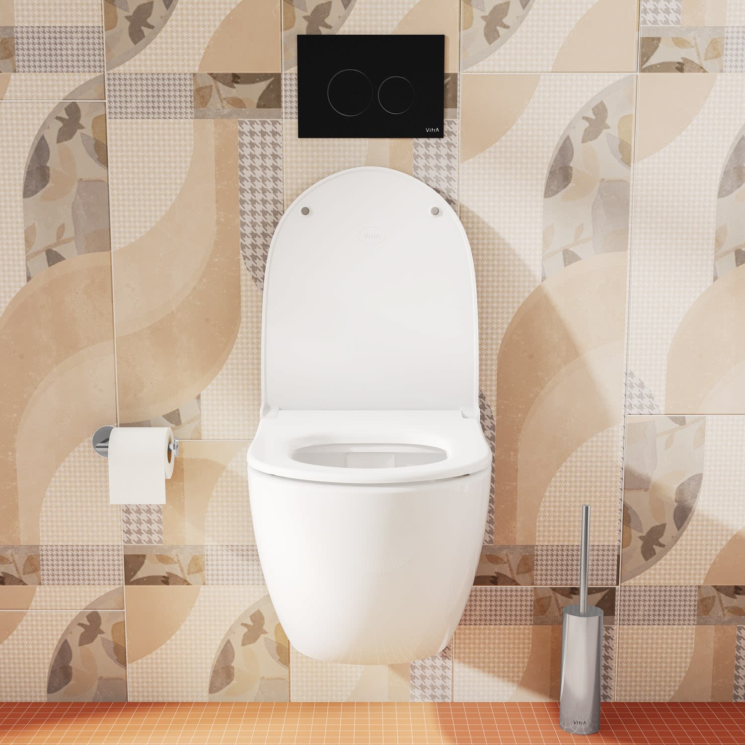 VitrA Sento WC-Sitz Slim mit Absenkautomatik, Badkeramik, 120-401R009, edelweiß - edelweiß