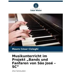 Musikunterricht im Projekt Bands und Fanfaren von So José - SC, Schulbücher von Mauro César Cislaghi