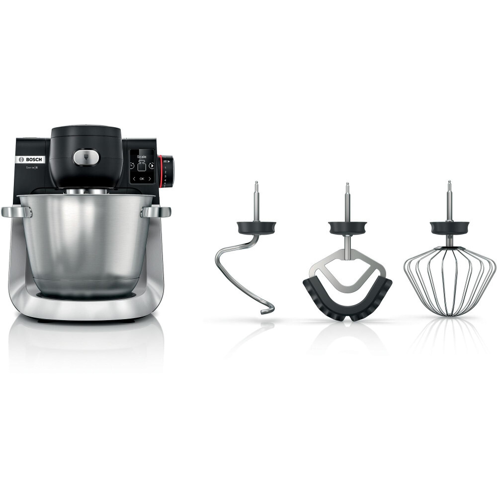 Bosch Serie 6 MUMS6ZS00, 5,5 l, Schwarz, Edelstahl, Drehregler, 1,1 m, Edelstahl, 1600 W