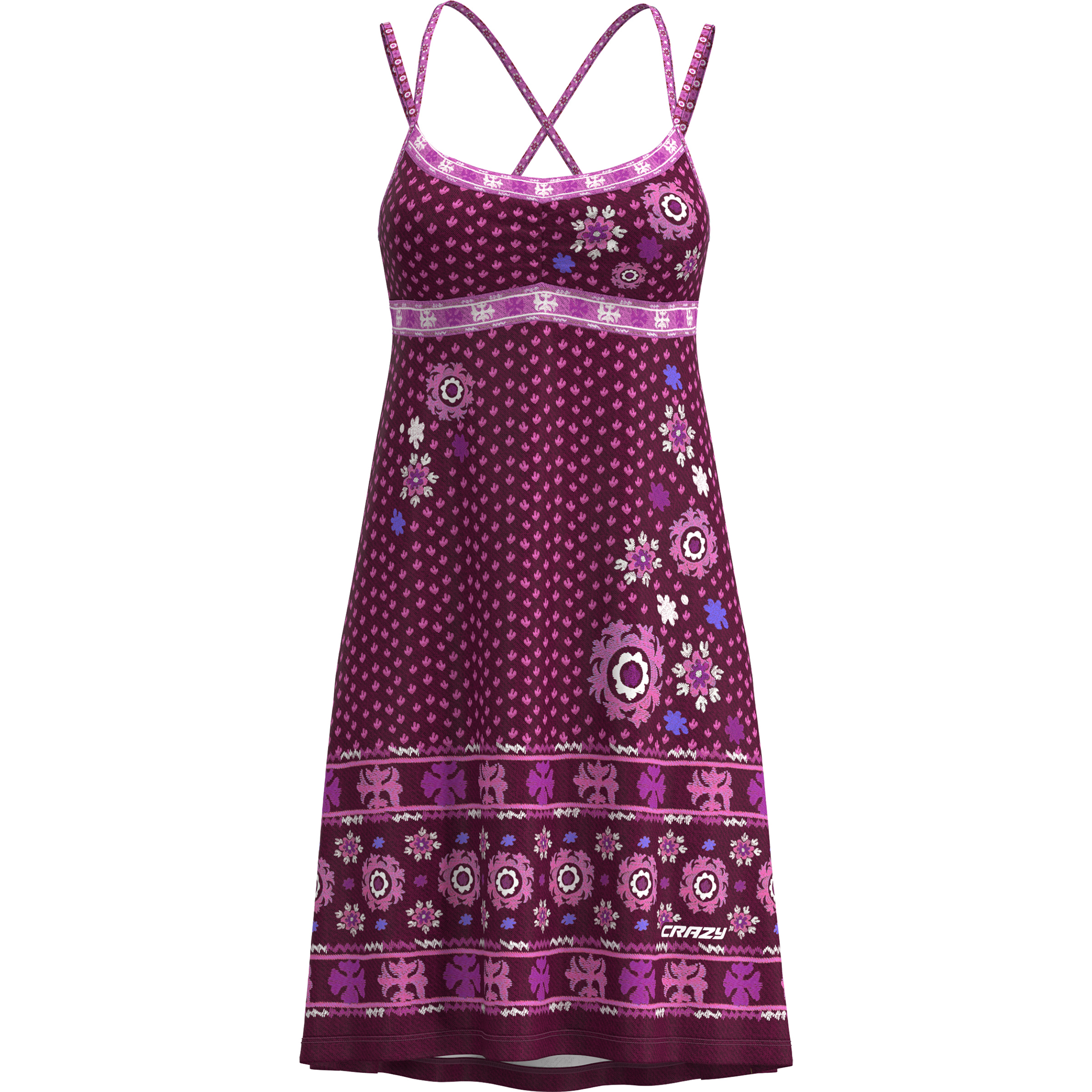 Crazy Kimera Kleid Damen Kleider lila Größe S Lifestyle Schnell trocknend