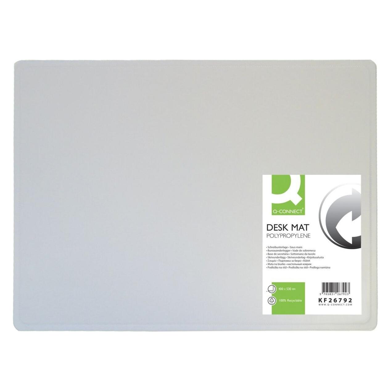 Q-Connect Schreibtischmatte (53 x 40 cm) (KF26792)