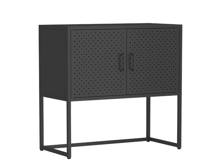 Sideboard Metall AMET 82 x 80 cm schwarz