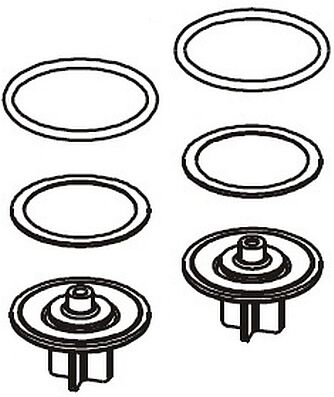 Soupape à membrane Grünbeck avec joint V2 128639e pour GS2/G2, VGC/VSC, VGX