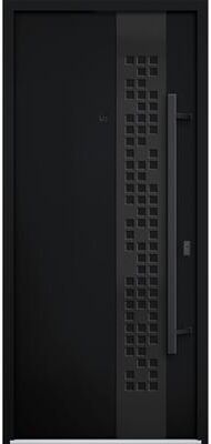 VDOMDOORS Deux 6078 Black Enamel Steel Exterior Door