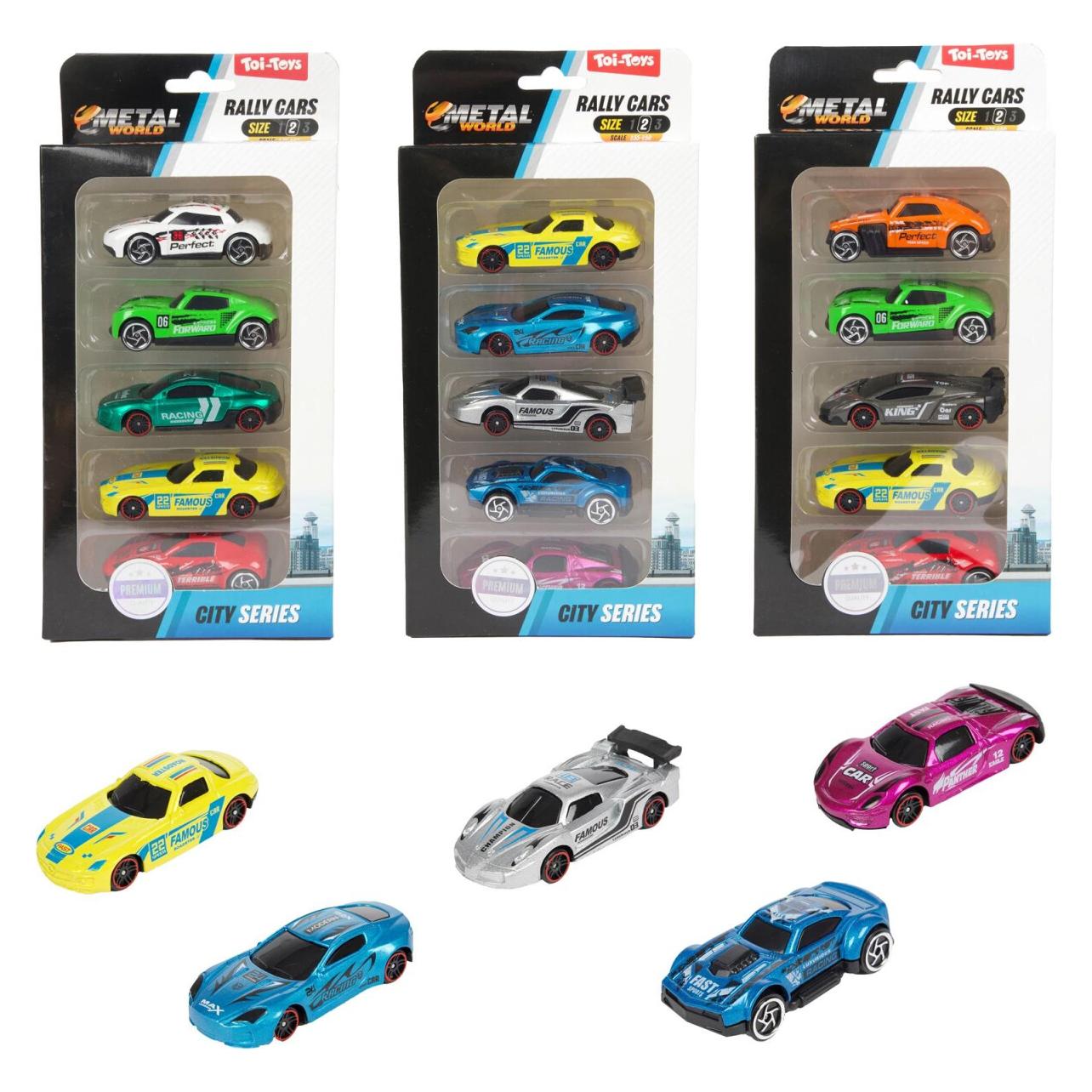 Toi-Toys Rallye-Auto Classic 5 Stück ass. (39986Z)