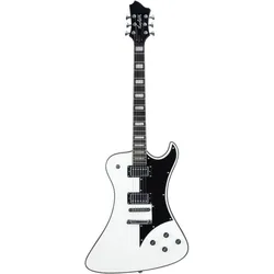 Hagstrom E-Gitarre, Fantomen, White Gloss (E-Gitarre, Korpus: Mahagoni, Griffbrett: Resinator, Hals: Mahagoni), Gitarre, Weiss
