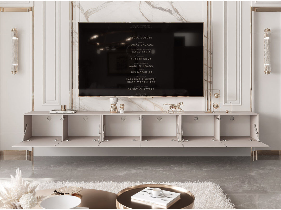 Metro TV-Lowboard TV-Unit ANGEL Cashmere 36cm H x 300cm L x 40cm W