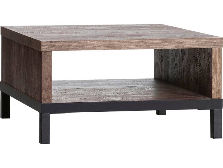 Couchtisch OMG DESIGN Stanley , braun (espresso, schwarz, espresso), B:60cm H:45cm T:60cm, Tische, Couchtisch, Zeitloser Landhausstil, mit Metallgestell