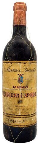 Martínez Lacuesta Vino tinto Reserva Especial 1973 Rioja.