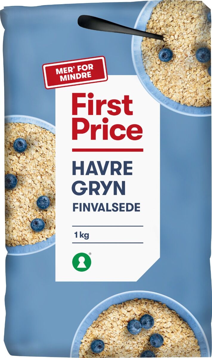 First Price Haferflocken Fein gewalzt Bio - 1 kg