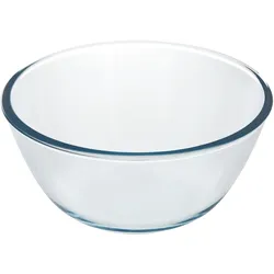 Glasschüssel, Ideal zum Mischen. 2,5 Liter. BPA-frei, Borosilikatglas, Salate, Desserts, Kochen, Backwaren.