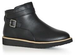 Wide Width Women's Valentina Wide Width Ankle Boot by Cloudwalkers in Black (Size 7 W)