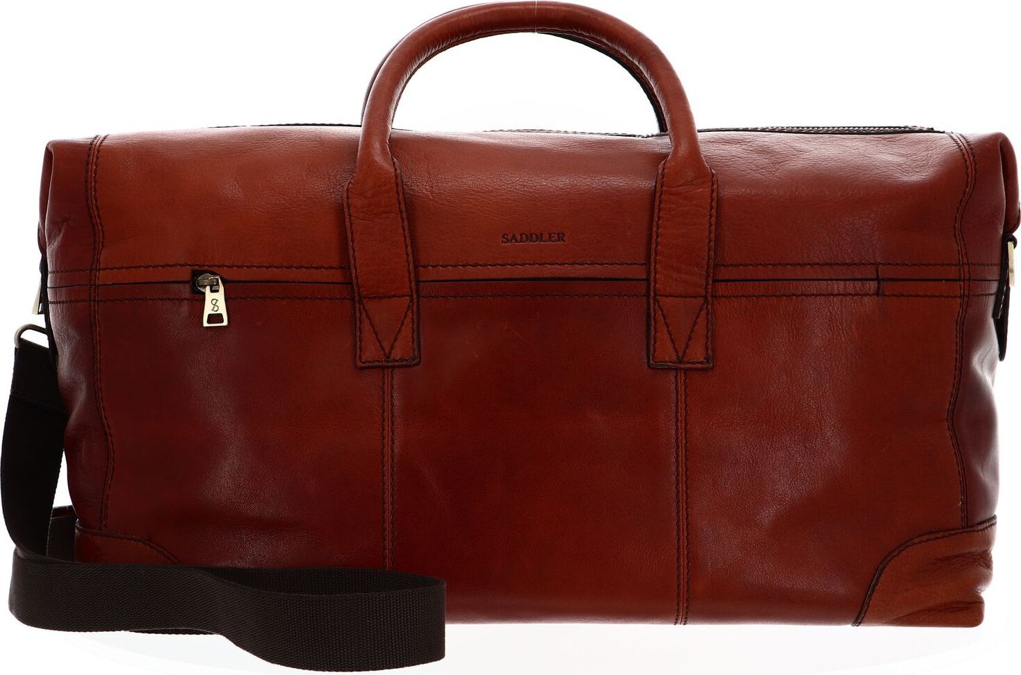 SADDLER Reisetasche Umhängetasche Metz Weekend Bag Midbrown braun