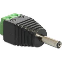 Delock 65434 DC (Strom) Adapter [1x DC-Buchse 3.5 mm - 1x 2-polig] Schwarz, Grün, Silber 0.004 m