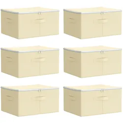 vidaXL, Aufbewahrungsbox, Aufbewahrungsbox (6x, 50 x 30 x 25 cm)