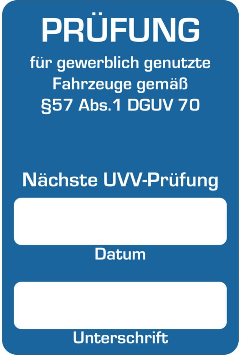 Eichner Kundendienst-Aufkleber Nächste UVV-Prüfung (9220-00077)