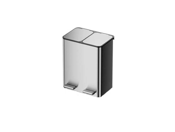 9bbhfJw4R Haushaltsmülleimer Klassifizierter Mülleimer, Küche, Wohnzimmer, Büro(Silver,24l)