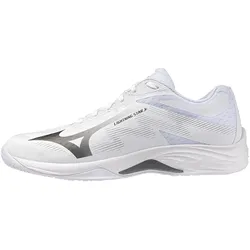 Mizuno Lightning Star Volleyballschuhe Kinder 83 - white/black/ultimate gray 36