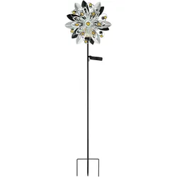 Globo, Gartenbeleuchtung, Solarleuchte Metall Silbergrau, 1xled (IP44)