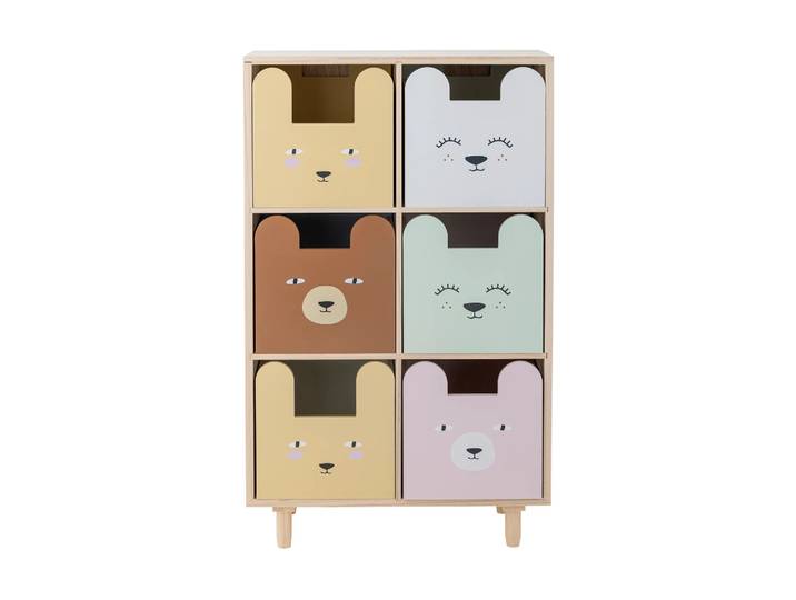 Bloomingville Calle boekenkast 6-lades 55x88,5 cm Natuur