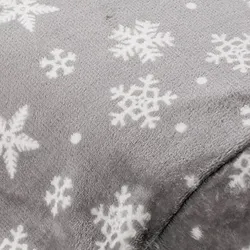 Wellness-Fleece "Kristalle", hellgrau