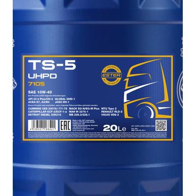 SCT - MANNOL Motoröl Mannol TS-5 UHPD 10W-40 [20L] MN7105-20