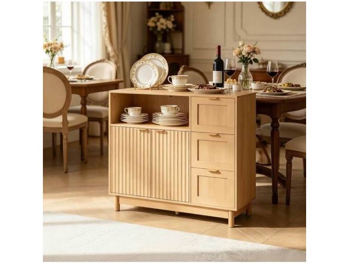 Meuble buffet sideboard grand espace de stockage placard de cuisine et séjour