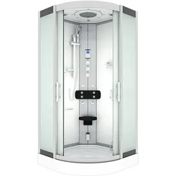 AcquaVapore Dampfdusche Duschtempel Sauna Dusche Duschkabine D46-20M3-EC 100x100 cm mit 2K Scheiben Versiegelung