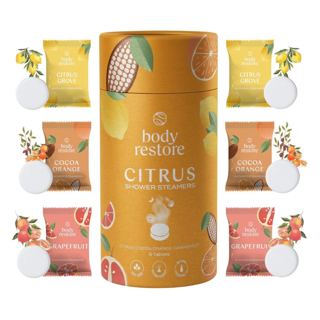 Body Restore Citrus Shower Steamer 6 Tablets 5.3 Oz (150.25 g) (94646211)