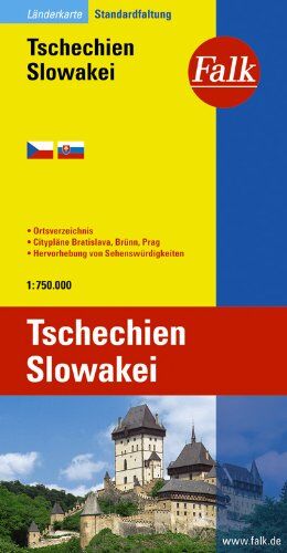 Falk Länderkarte Tschechien / Slowakei 1:750 000 - Preis vom 30.09.2026 09:01:18 h