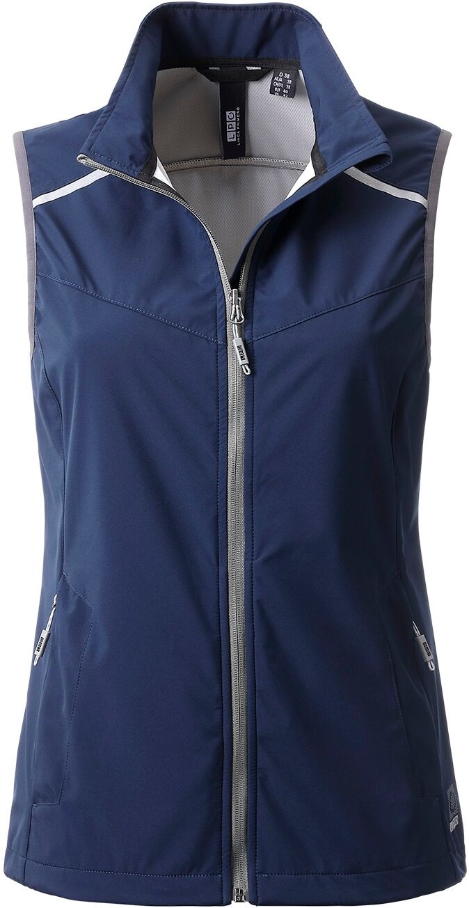 Softshellweste LPO "Softshellweste Hellen", Damen, Gr. 40/42 (M), blau (navy blazer), Softshell, 100% Polyester, regular fit hüftbedeckend, Westen Softshellweste navy blazer 40/42 (M)
