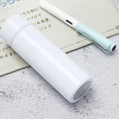 Cozy Casa Charm Mini Stainless Steel Thermos Leakproof Pocket Coffee Vacuum Flask white