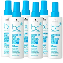 1200ml Schwarzkopf Professional BC Bonacure MOISTURE KICK Spray Conditioner Set (6 x 200ml)