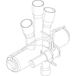 BOSCH Ersatzteil TTNR: 8733703877 4-Wege-Ventil STF-0441G1 13-17 kW