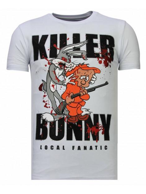 Local Fanatic Killer bunny rhinestone t-shirt