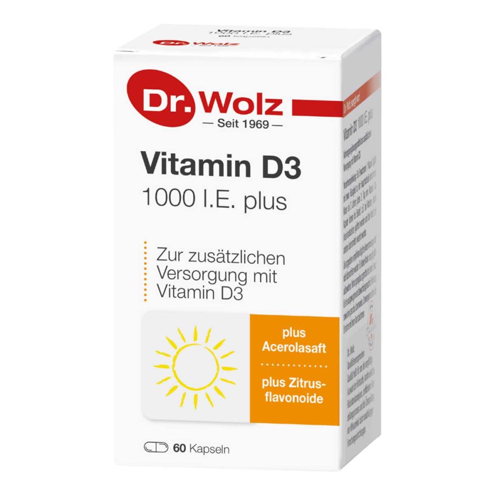 Dr. Wolz Zell GmbH Vitamin D3 1.000 I.E. Plus Doktor Wolz Kapseln 06562124
