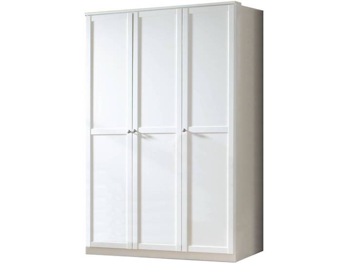 Kinderkleiderschrank Birgit Dekor weiss Holzwerkstoff B 135 cm - Kinderkleiderschrank