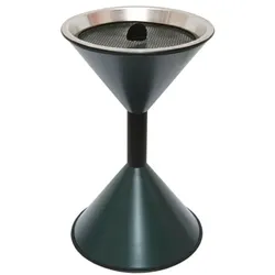 SZ Metall Stand-Aschenbecher »flache Kegel» grau, 40x71 cm