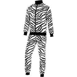 Widmann PARTY FASHION TRAININGSANZUG MIT ZEBRAMUSTER (Oberteil, Hose), S (S)