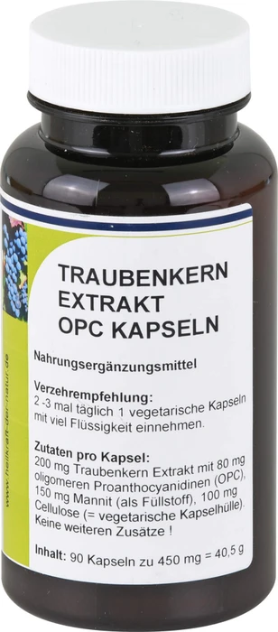 OPC Traubenkernextrakt 200 mg Kapseln 90 St