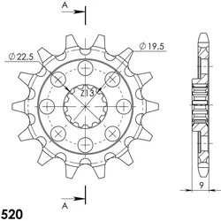 Supersprox Ritzel 520 14Z