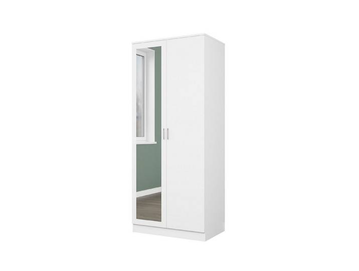 SONNI Kleiderschrank Moderner minimalistischer Kleiderschrank mit Spiegel in voller Länge