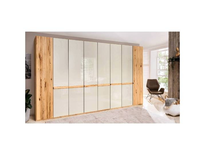 Drehtürenschrank I 400 x 236cm Braun/Beige/Champagner
