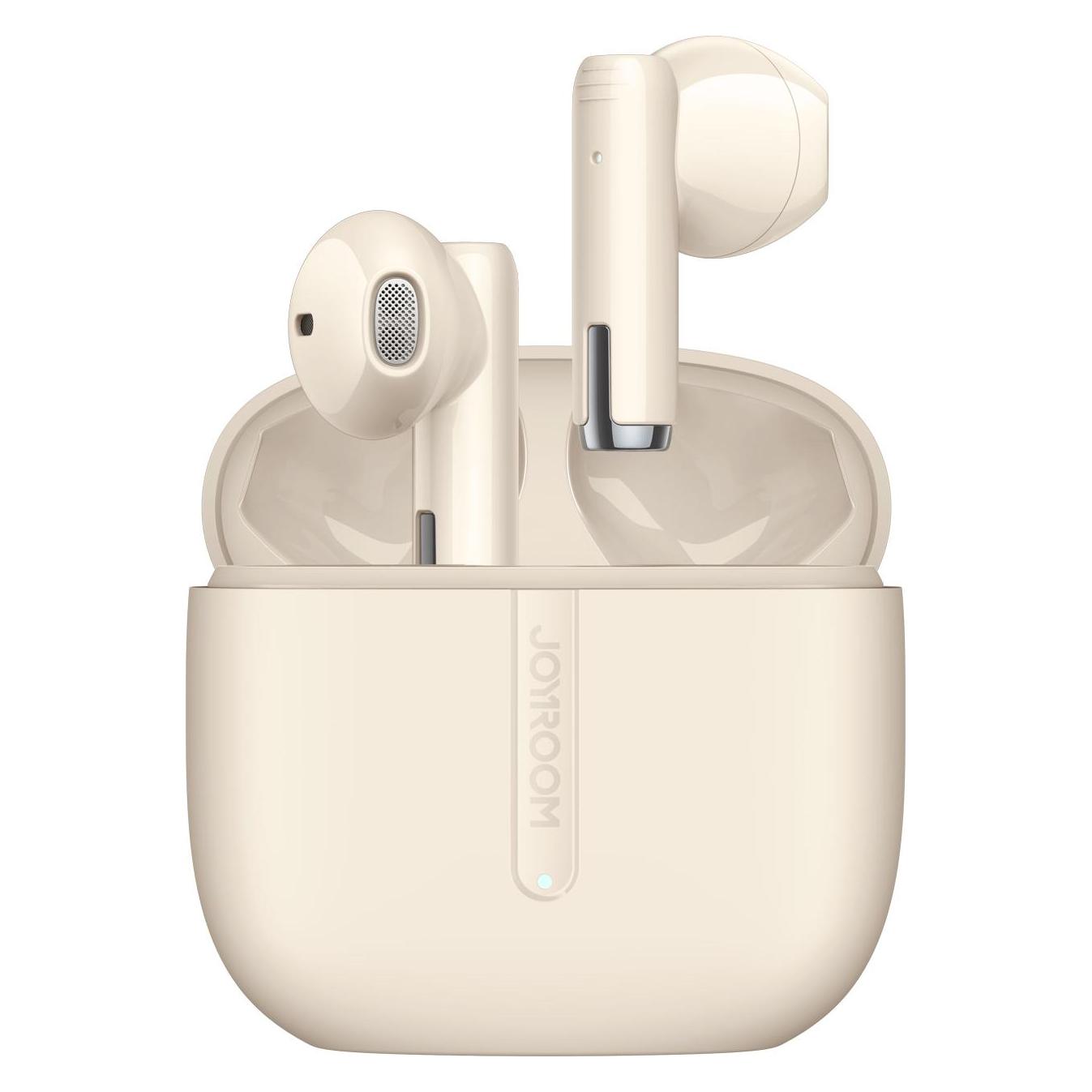 Joyroom JPods True Wireless Half In-Ear Headphones Dual-Mic ENC - Beige (5 h, Kabellos) (JR-PB3)