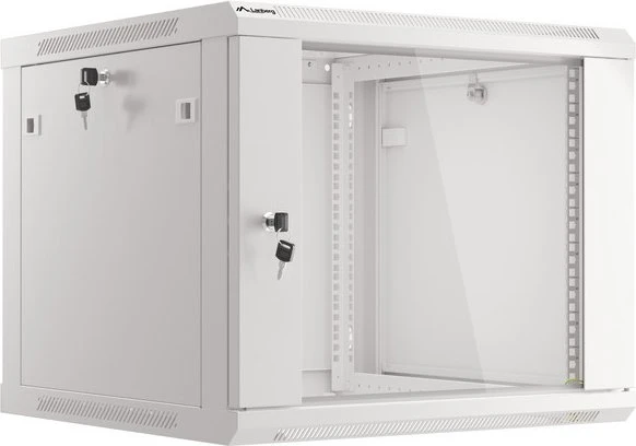 Lanberg Rack Wandschrank 19" 9U/600X600 Metalltür grau