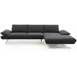 KOINOR Ecksofa Elements Stoff Schwarz